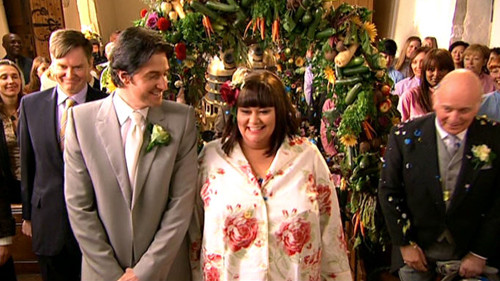 what to wear to a special event - the Vicar of Dibley looked utterly gorgeous in her jimmy-jams